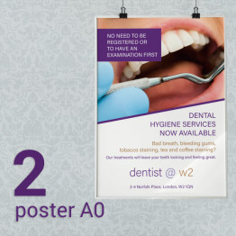 2 Posters A0 Satin