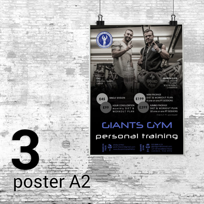 3 Posters A2 Satin