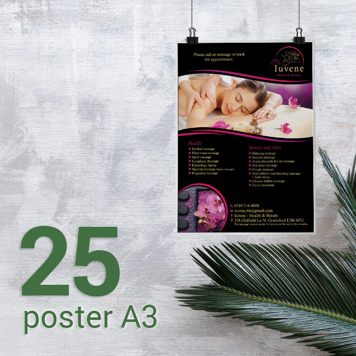 25 Posters A3 Gloss/Silk