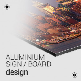 Aluminium sign/board design