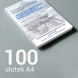 100 Ulotka A4 Gloss/Silk