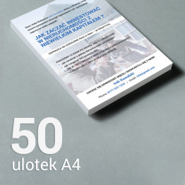 50 Ulotka A4 Gloss/Silk