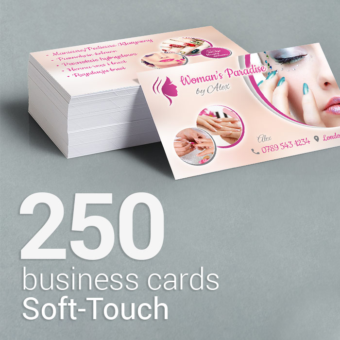 250 Soft-touch business cards